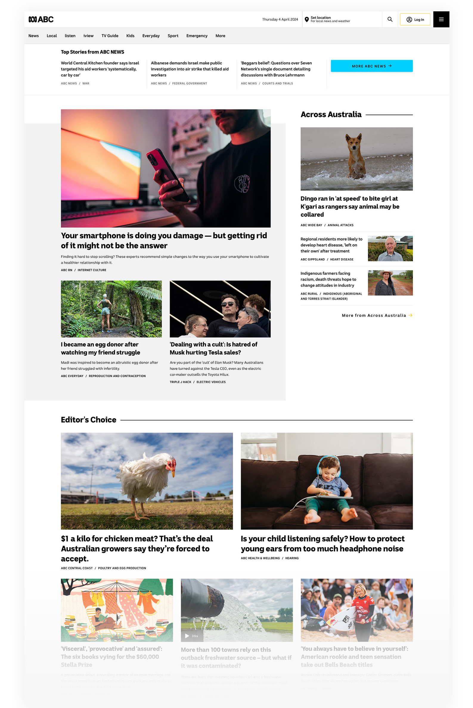 ABC Homepage