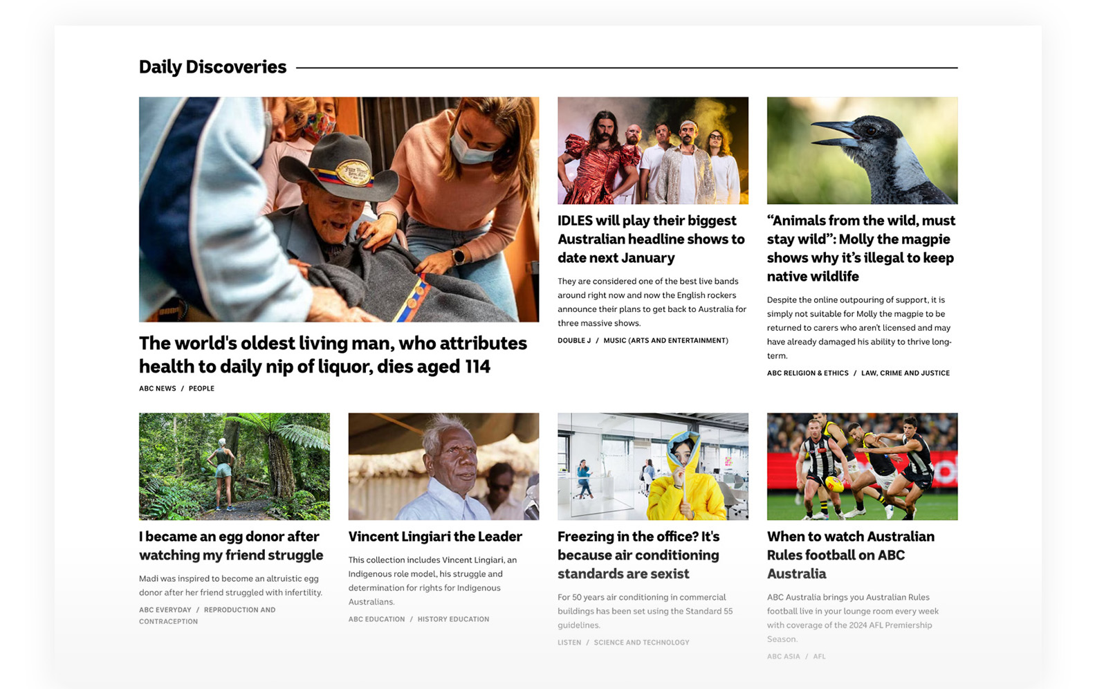 ABC Homepage